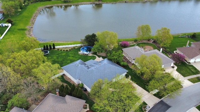 10160 Lancaster Dr, Mokena, IL 60448 - aerial view featuring a water view
