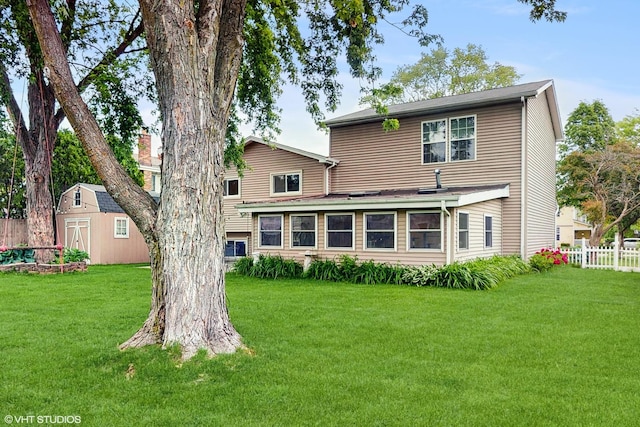 1288 N Ashland Ave, Palatine, IL 60074 - rear view of property featuring a storage shed