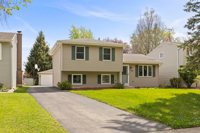 1500 E Lowden Ave, Wheaton, IL 60189 - tri-level home with a detached garage and a front yard