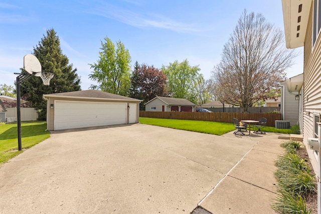 1500 E Lowden Ave, Wheaton, IL 60189 - detached garage with central AC unit