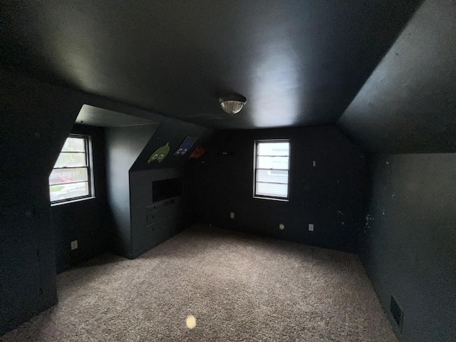 156 W 141st St, Riverdale, IL 60827 - bonus room featuring carpet flooring and lofted ceiling