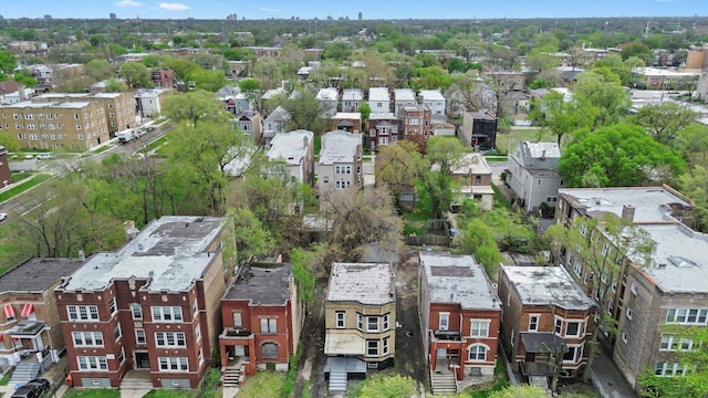 aerial view featuring a residential view