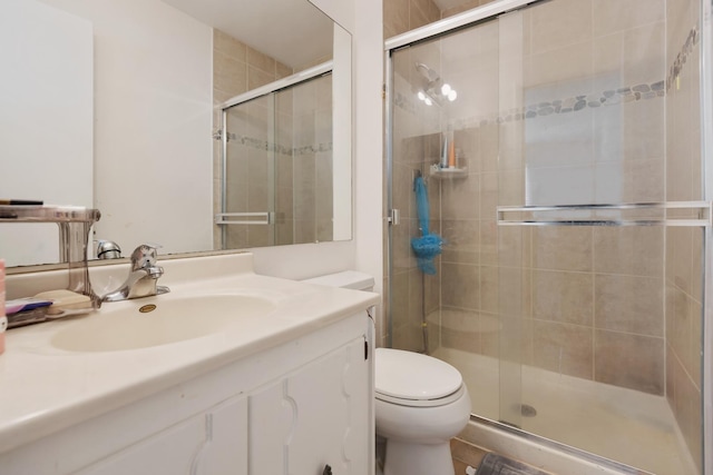 314 Wildberry Ct Unit A1, Schaumburg, IL 60193 - full bathroom featuring a shower stall, toilet, and vanity