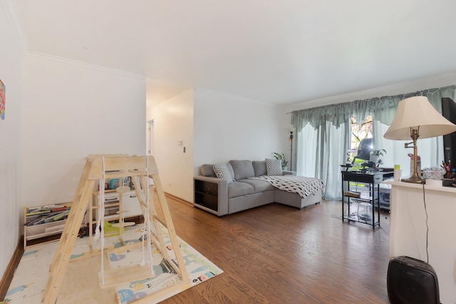 314 Wildberry Ct Unit A1, Schaumburg, IL 60193 - living room with wood finished floors and crown molding