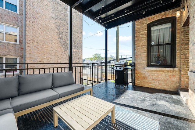 1610 N Whipple St Unit 2, Chicago, IL 60647 - balcony featuring an outdoor living space and area for grilling