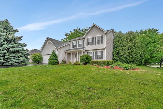 25056 Madison St, Plainfield, IL 60544 - view of front of house featuring a front yard and an attached garage