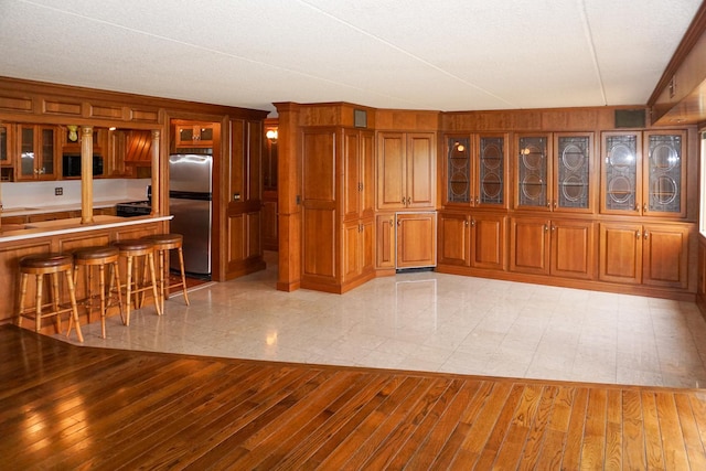 interior space with light wood-type flooring