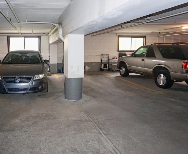 view of parking deck