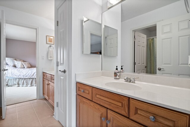40W434 Triple Oaks Farm Dr, Hampshire, IL 60140 - ensuite bathroom with vanity and tile patterned floors