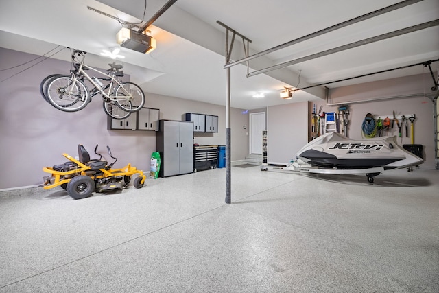 40W434 Triple Oaks Farm Dr, Hampshire, IL 60140 - garage with a garage door opener and baseboards
