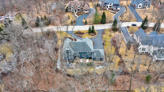 drone / aerial view featuring a residential view