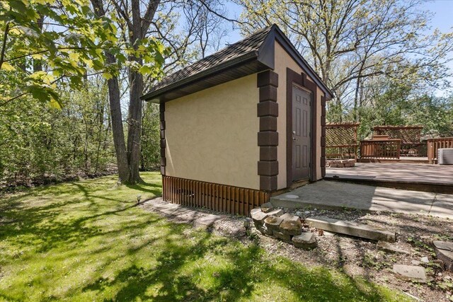33 Half Day Rd, Lincolnshire, IL 60069 - view of outdoor structure featuring an outbuilding and central AC