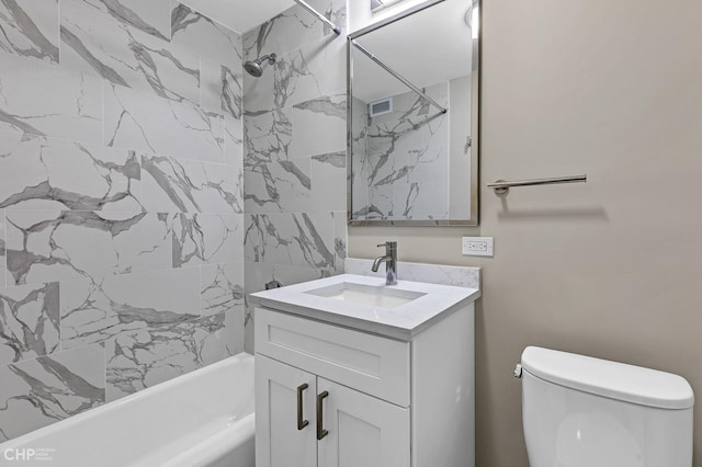 400 E Randolph St Unit 3428, Chicago, IL 60601 - full bathroom with toilet,  shower combination, vanity, and visible vents