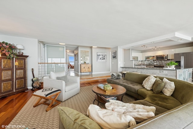 5733 N Sheridan Rd Unit 29D, Chicago, IL 60660 - living room with wood finished floors and baseboards