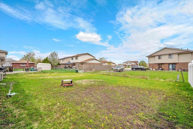 8440 163rd St, Tinley Park, IL 60487 - view of yard with fence and a residential view