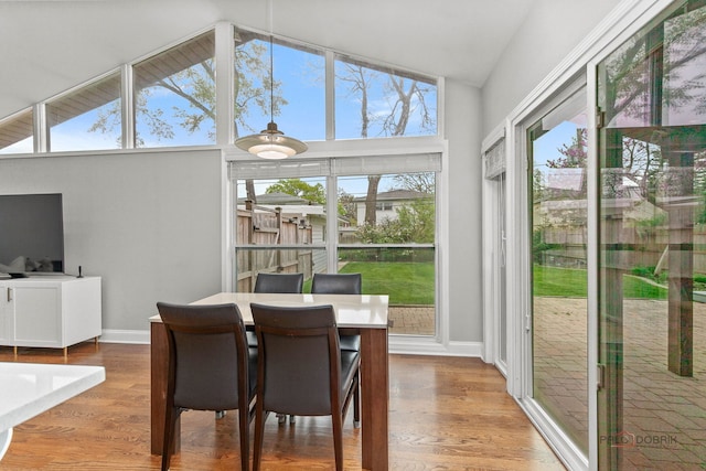 view of sunroom