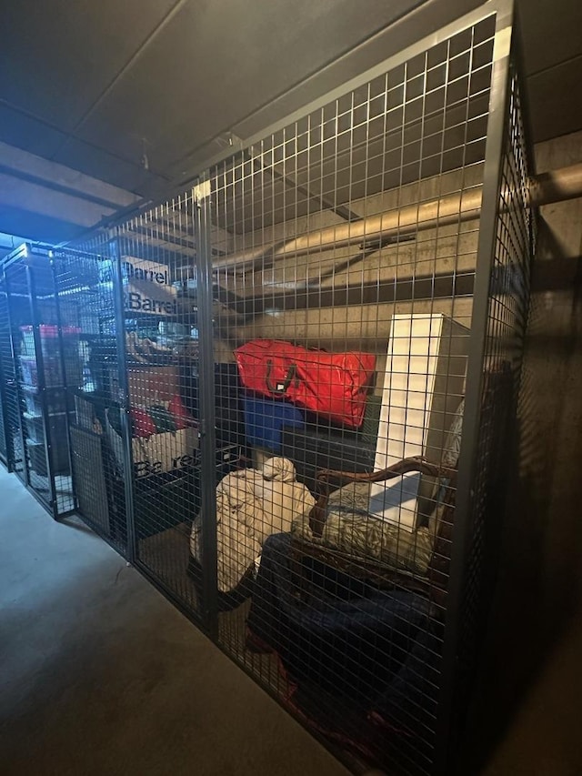 view of storage room