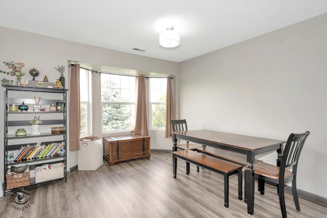 1372 Fox Hound Trl, Beecher, IL 60401 - dining space with light wood-style flooring and baseboards