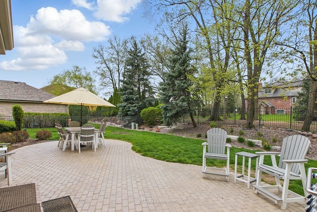 12652 Suffield Dr, Palos Park, IL 60464 - view of patio / terrace featuring a fenced backyard and outdoor dining area
