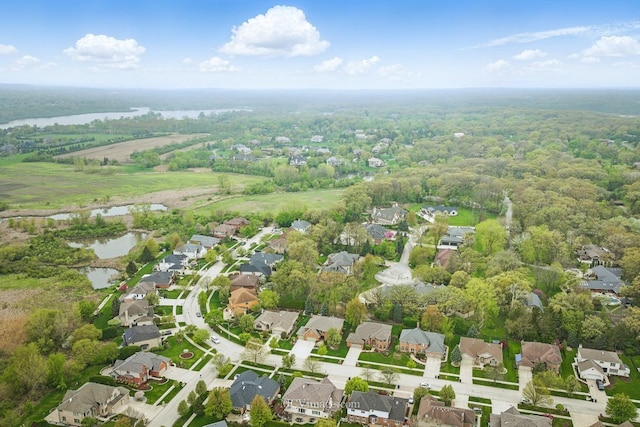 12652 Suffield Dr, Palos Park, IL 60464 - birds eye view of property featuring a water view and a residential view