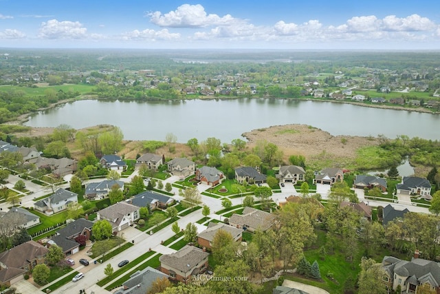 12652 Suffield Dr, Palos Park, IL 60464 - birds eye view of property with a residential view and a water view