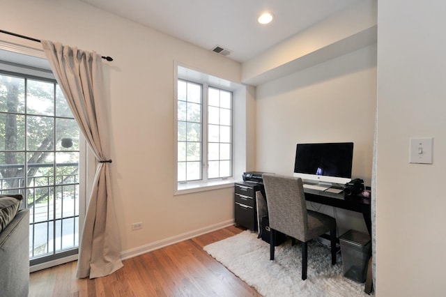 1521 N Ashland Ave Unit 2, Chicago, IL 60622 - office space with wood finished floors, baseboards, and recessed lighting