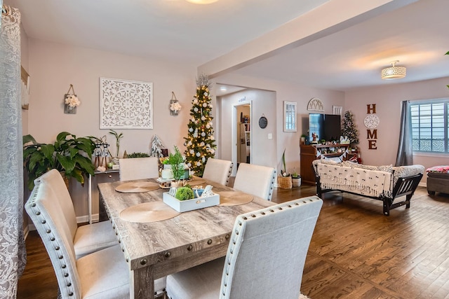 dining room featuring wood finished floors