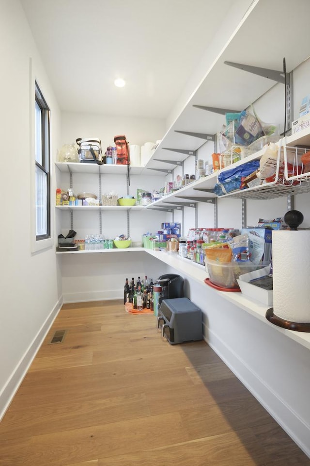 pantry with visible vents