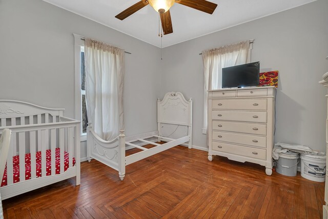 401 7th St, Mazon, IL 60444 - bedroom with ceiling fan