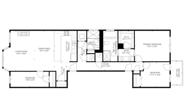 612 S Western Ave Unit 3, Chicago, IL 60612 - floor plan