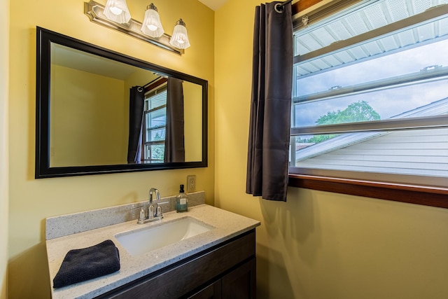 bathroom featuring vanity
