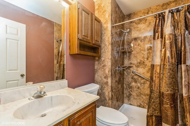 325 Olin Ct, Algonquin, IL 60102 - full bath featuring toilet, vanity, and a shower with curtain