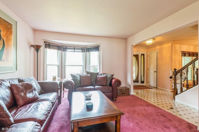 325 Olin Ct, Algonquin, IL 60102 - living area featuring stairway