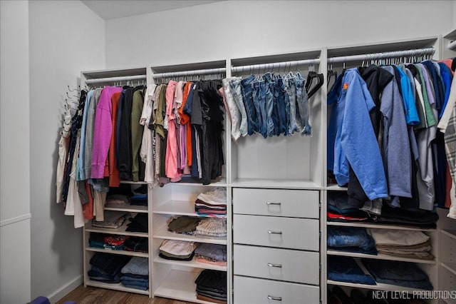view of closet