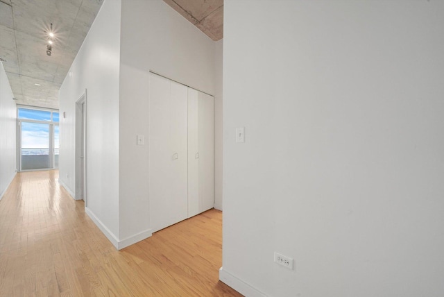 1720 S Michigan Ave Unit 2113, Chicago, IL 60616 - hall with wood finished floors and baseboards