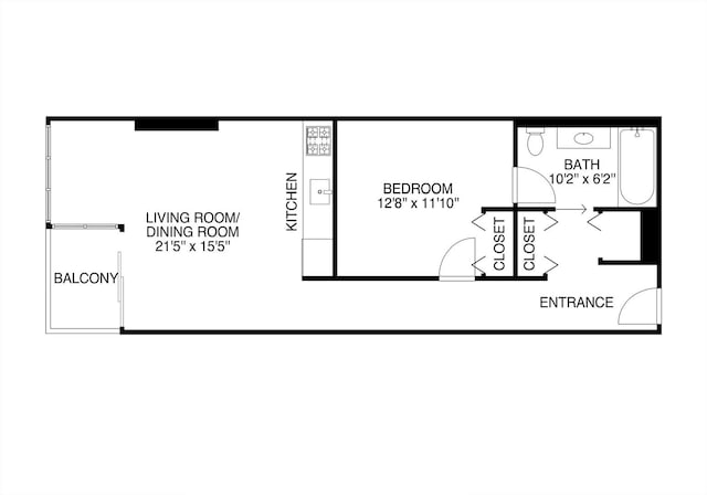 1720 S Michigan Ave Unit 2113, Chicago, IL 60616 - view of property floor plan