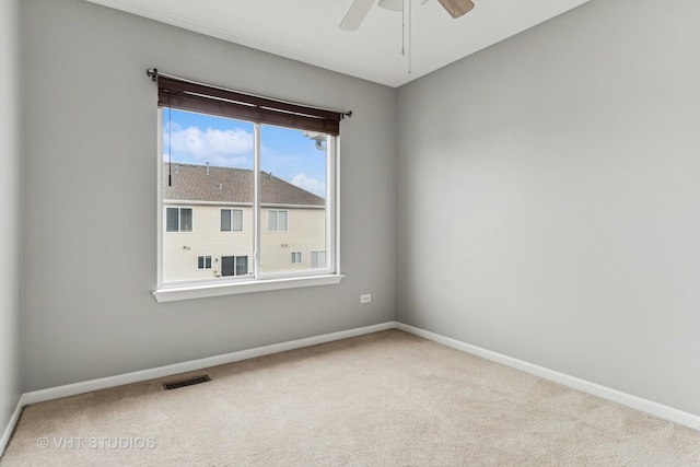 24733 Patriot Square Dr S, Plainfield, IL 60544 - empty room with carpet, baseboards, and a ceiling fan