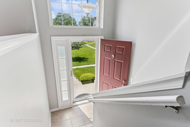 24733 Patriot Square Dr S, Plainfield, IL 60544 - entryway with light tile patterned floors and baseboards