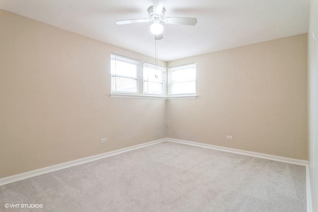 2642 N Harlem Ave Unit Gw, Elmwood Park, IL 60707 - carpeted spare room with a ceiling fan and baseboards