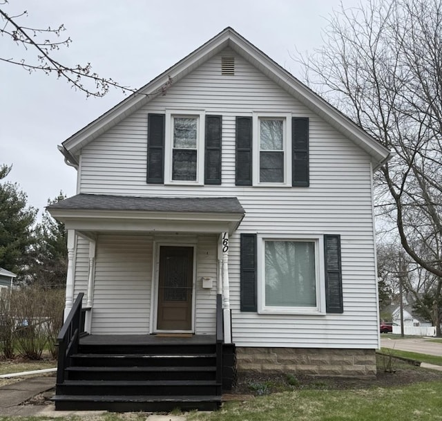 160 S Fordham Ave, Aurora, IL 60506 - view of front of home featuring covered porch