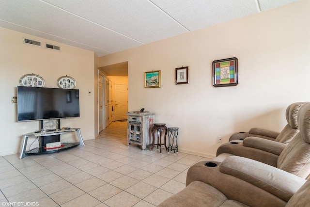 4534 N Cumberland Ave Unit 207, Chicago, IL 60656 - living area featuring light tile patterned flooring and baseboards