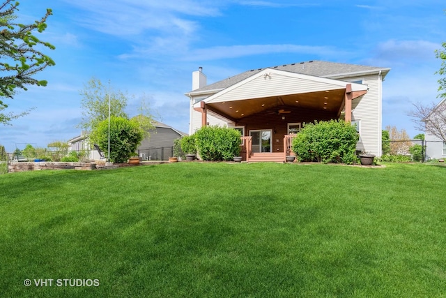 129 S Palmer Dr, Bolingbrook, IL 60490 - back of property featuring a chimney