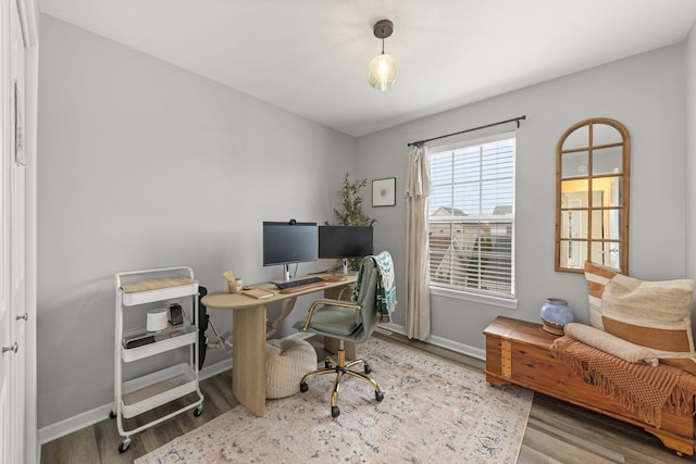 711 W Benham St, Kirkland, IL 60146 - office featuring wood finished floors