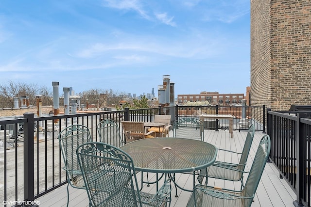 balcony with central AC