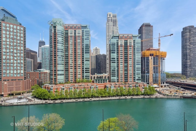 view of city featuring a large body of water
