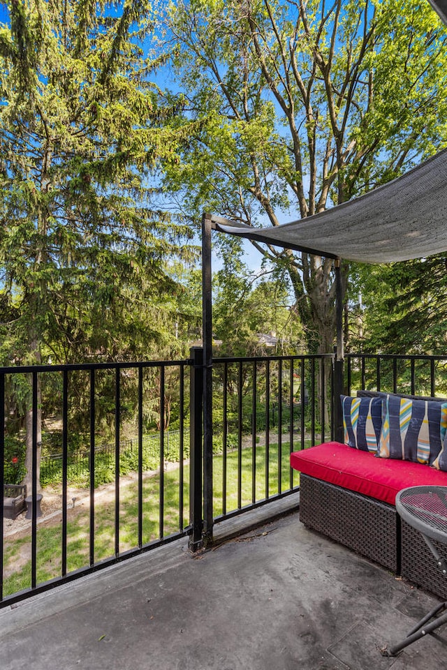 view of balcony