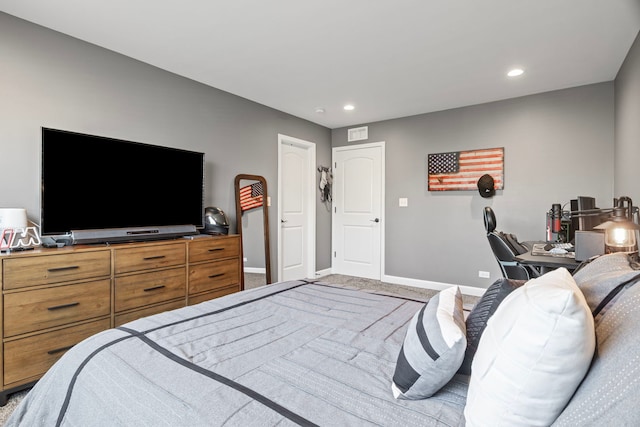 27025 Ashgate Xing, Plainfield, IL 60585 - carpeted bedroom with baseboards and recessed lighting