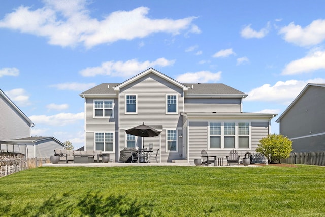 27025 Ashgate Xing, Plainfield, IL 60585 - back of house with a patio area and outdoor lounge area
