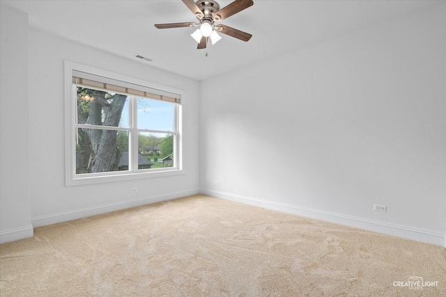 4520 W Shore Dr, Wonder Lake, IL 60097 - unfurnished room featuring carpet floors, baseboards, and a ceiling fan