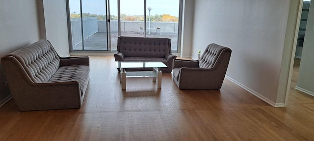7234 W N Ave Unit 514, Elmwood Park, IL 60707 - living area featuring baseboards and wood finished floors